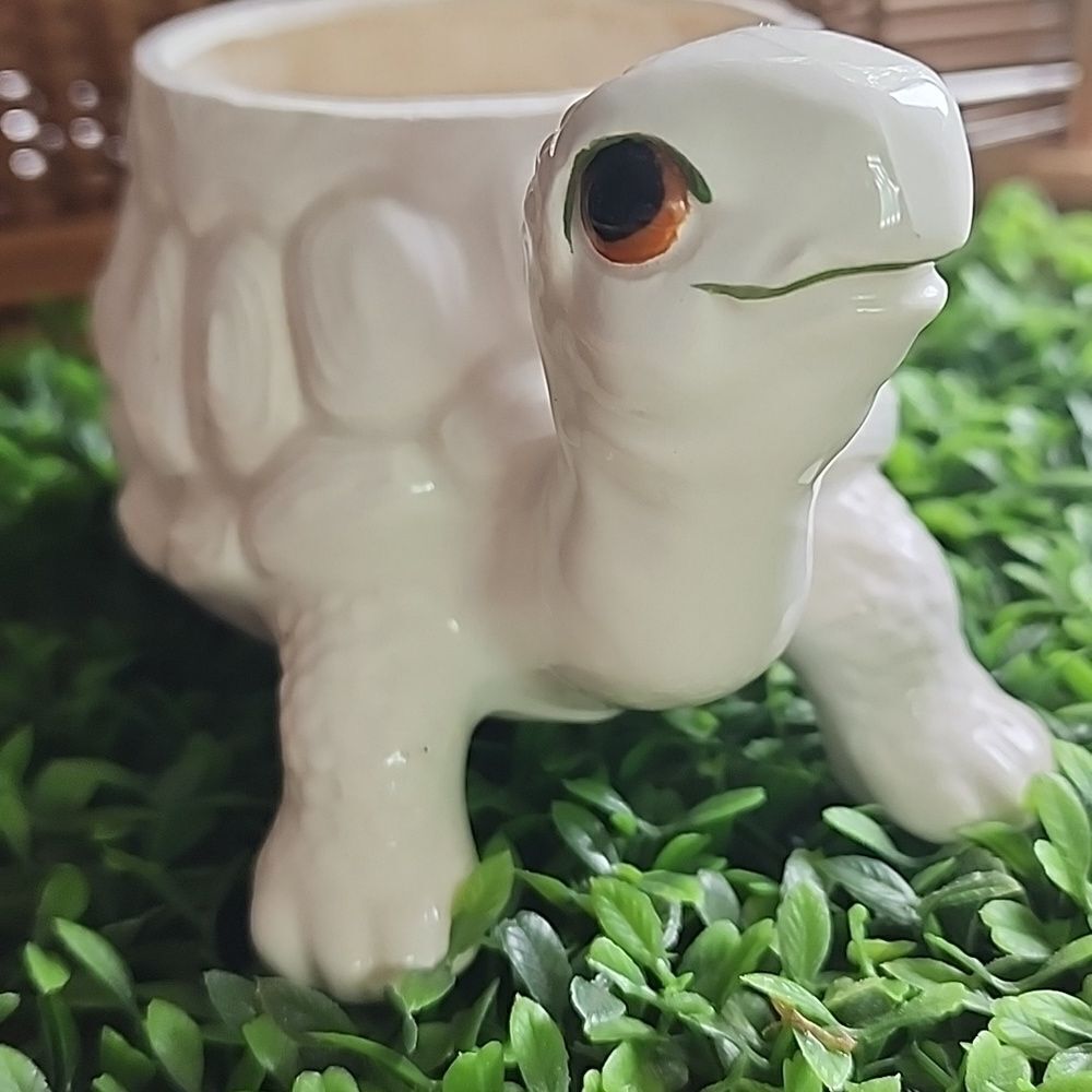 Vintage Fitz & Floyd Turtle Planter